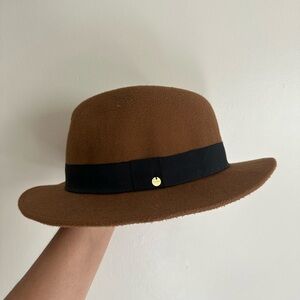 Brown Felt Hat with Black Band